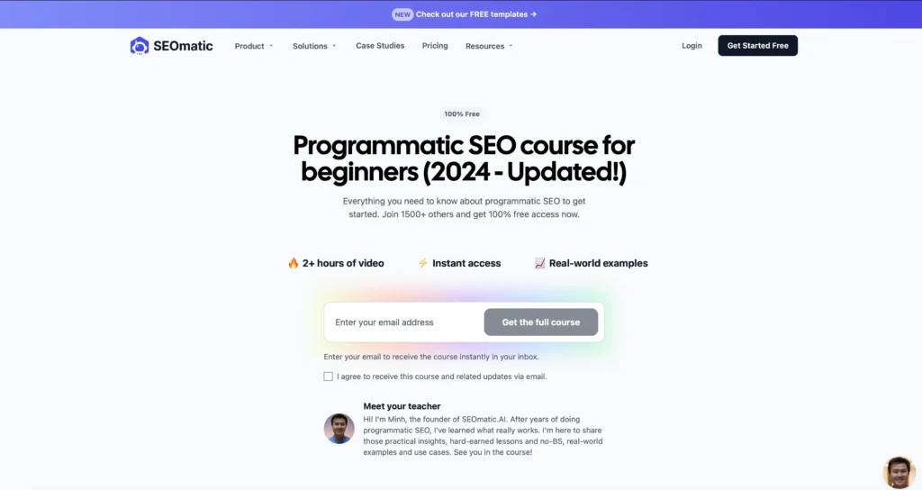 Curs SEO Programatic de la SEOMatic