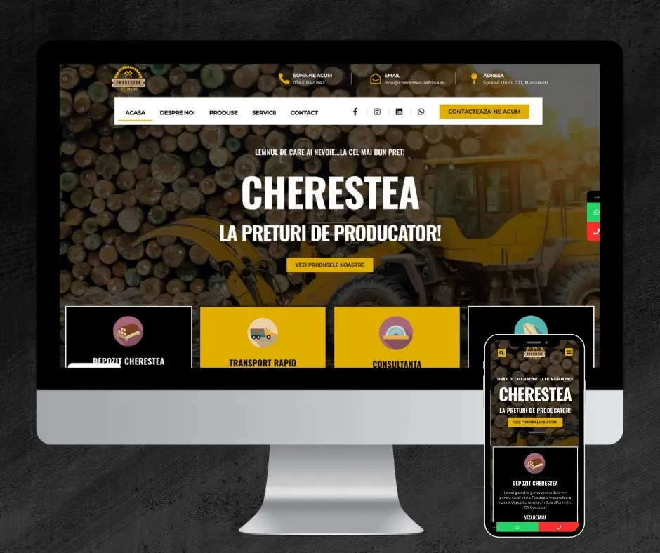 servicii creare site web, pret rceare site web, servicii web design, pret creare website