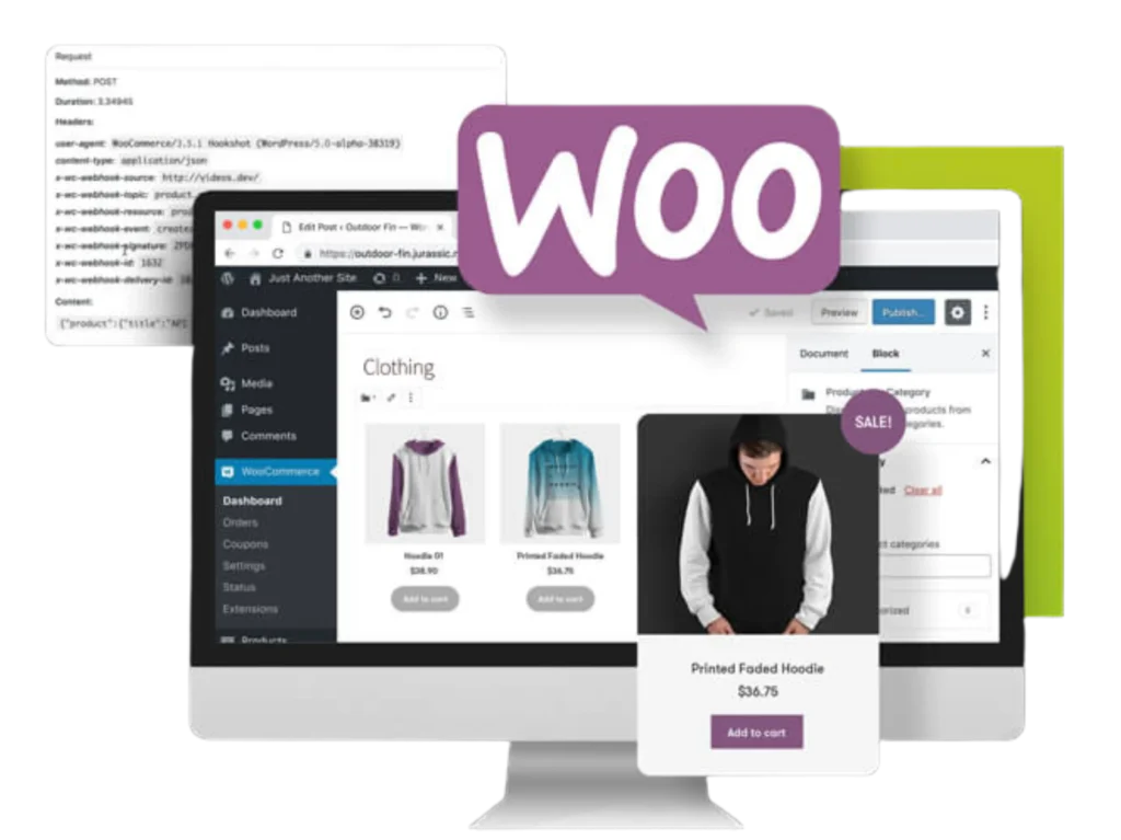 Interfață dashboard WordPress pentru administrare produse și categorii în magazin online WooCommerce optimizat SEO.