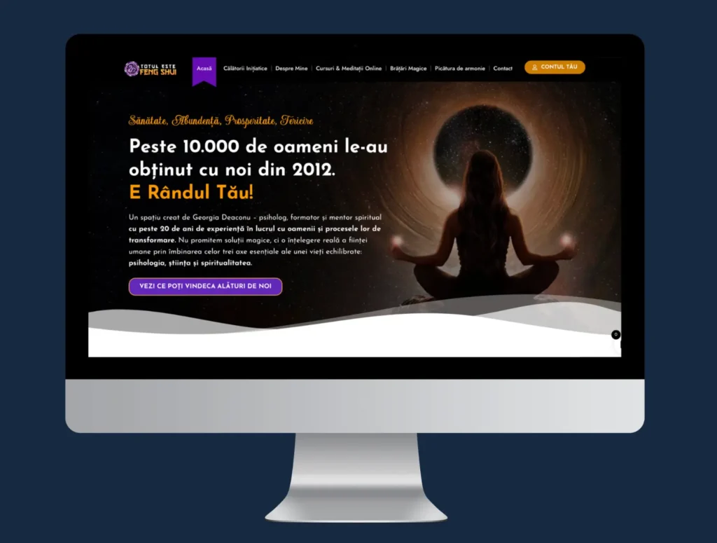 Imagine cu website-ul totulestefengshui.ro, care a beneficiat de servicii optimizare site din partea Agenție Seo Pro