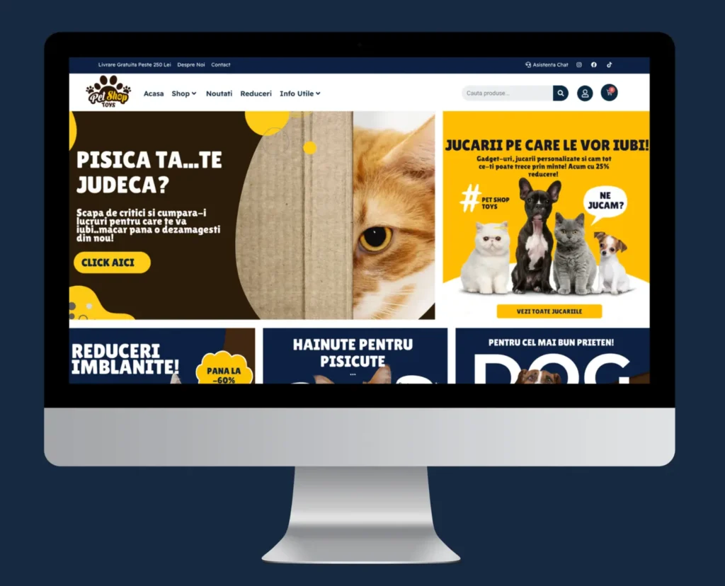 Imagine cu proiectul de Optimizare seo magazin online petshoptoys.ro