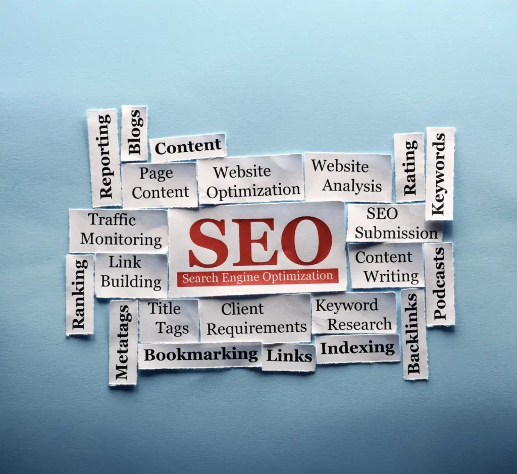 Pagina Agenție SEO Pro cu formular pentru analiza SEO gratuită și text de prezentare