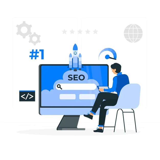 Ilustrație servicii de link building.