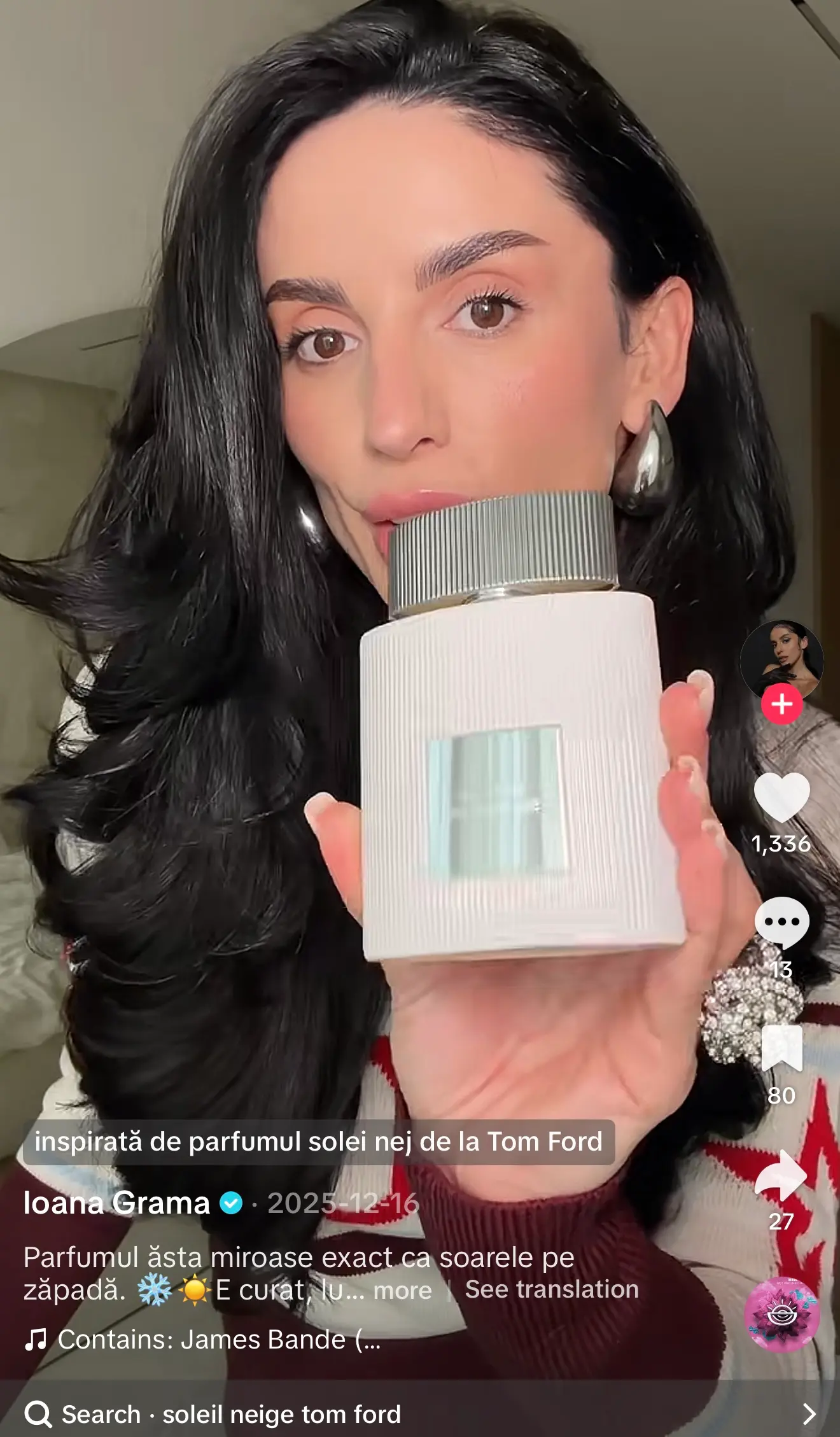Exemplu de videoclip TikTok realizat împreună cu un creator