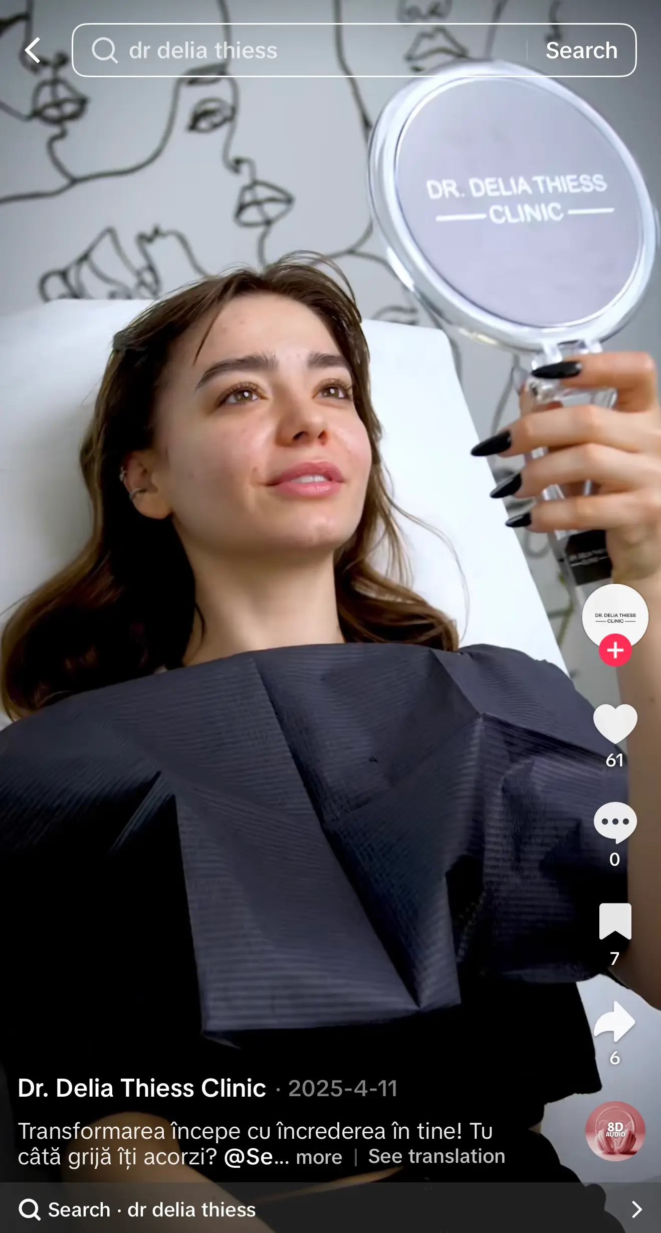 Exemplu de conținut TikTok creat pentru promovarea unui brand