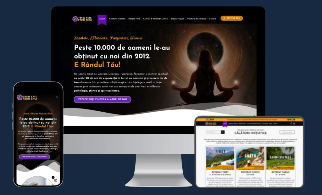 Creare magazin online cu design editorial și secțiune hero, exemplu proiect responsive