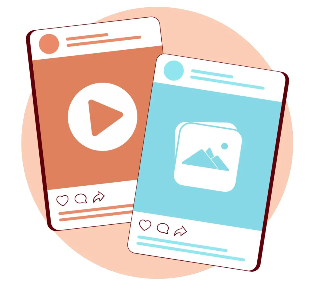 Reprezentare grafica a platformei Instagram pentru a demonstra succesul serviciilor de promovare în 2026