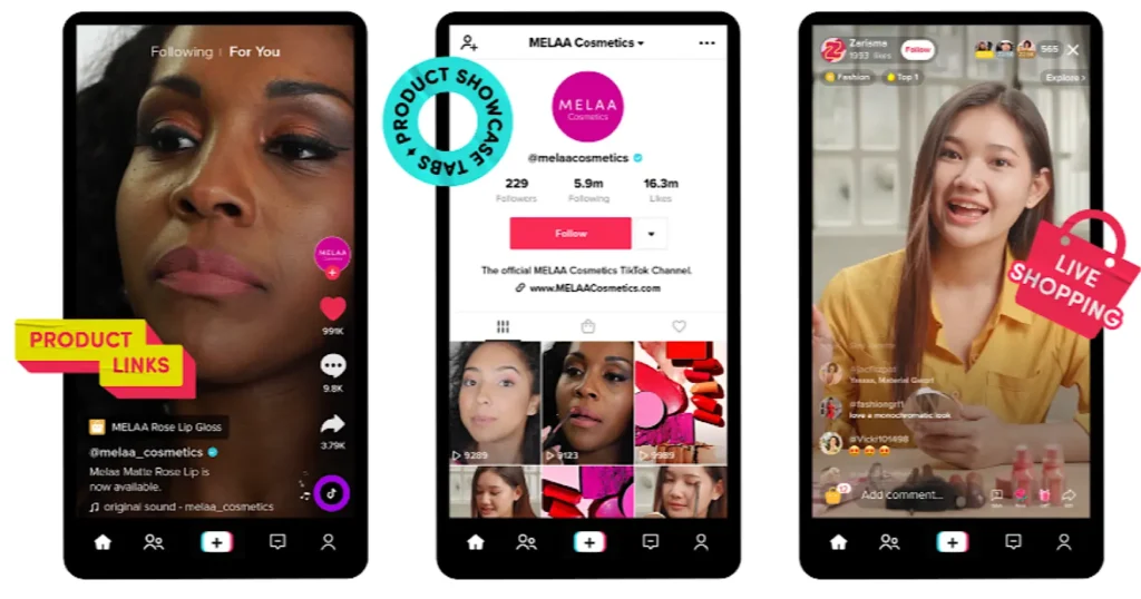 Creative diverse de reclama TikTok, capturi de ecran din TikTok